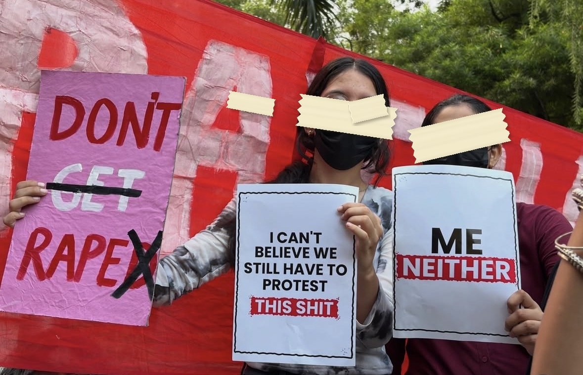 From The LSR and Delhi University women's safety protests, photographed at Delhi. In the Democracy by Design archive.