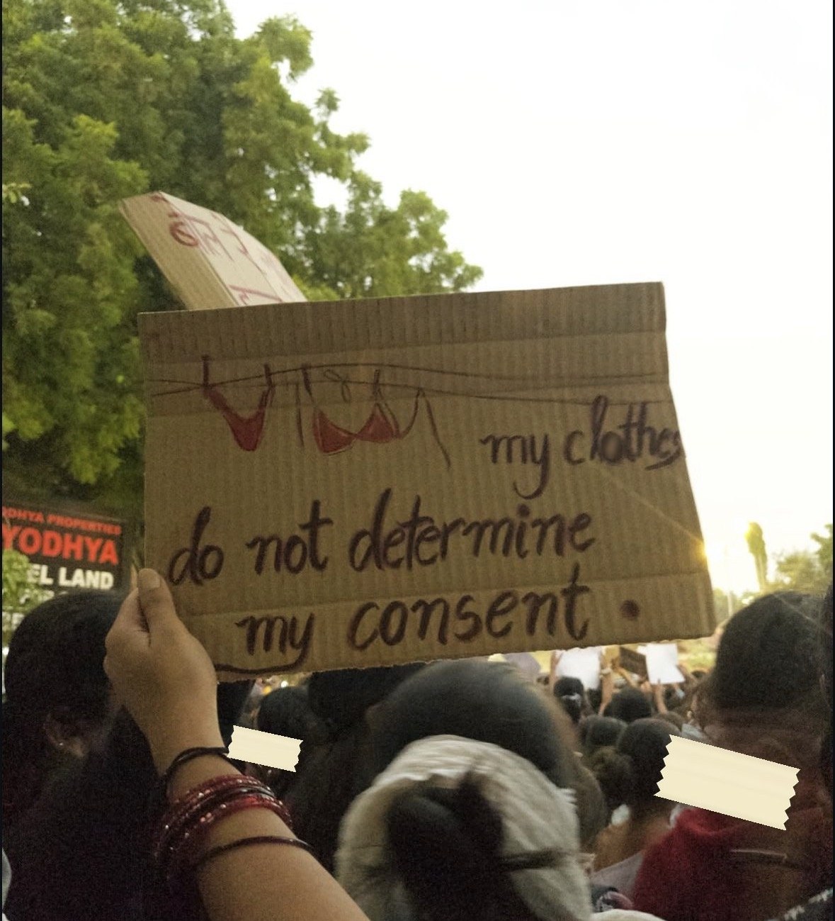 From The LSR and Delhi University women's safety protests, photographed at Delhi. In the Democracy by Design archive.