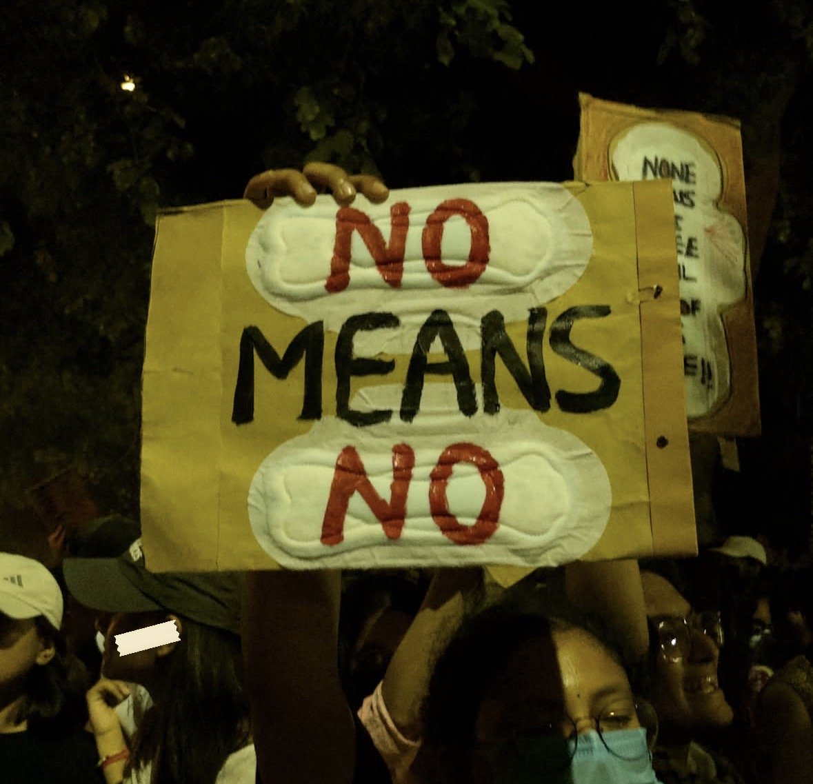 From The LSR and Delhi University women's safety protests, photographed at Delhi. In the Democracy by Design archive.