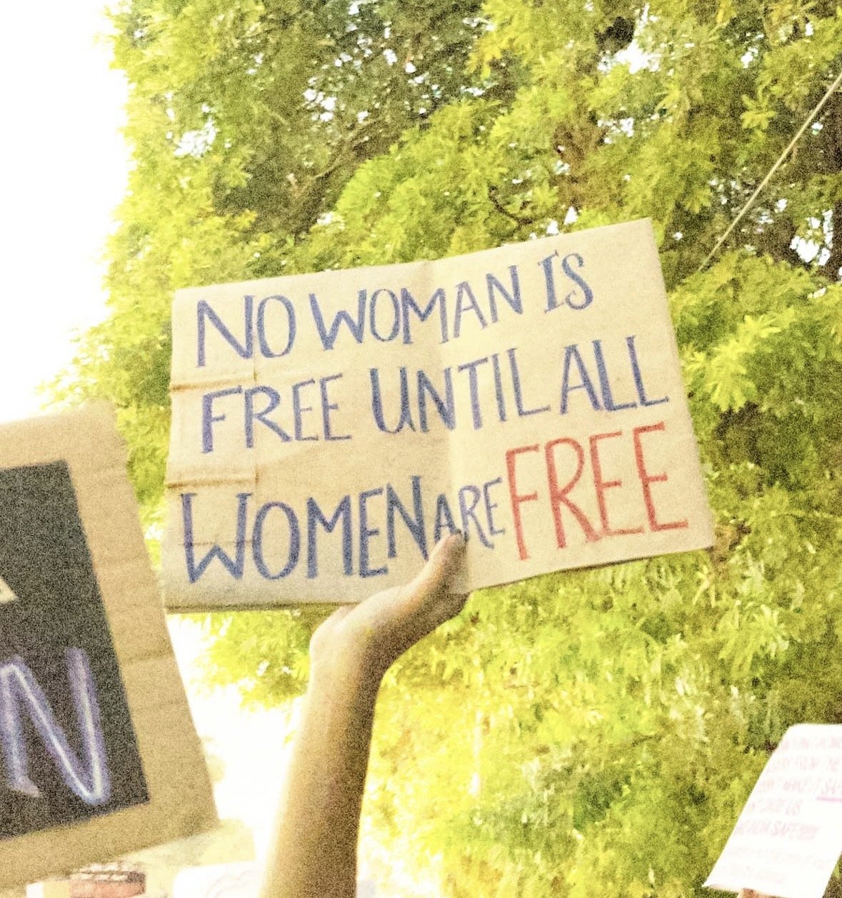 From The LSR and Delhi University women's safety protests, photographed at Delhi. In the Democracy by Design archive.