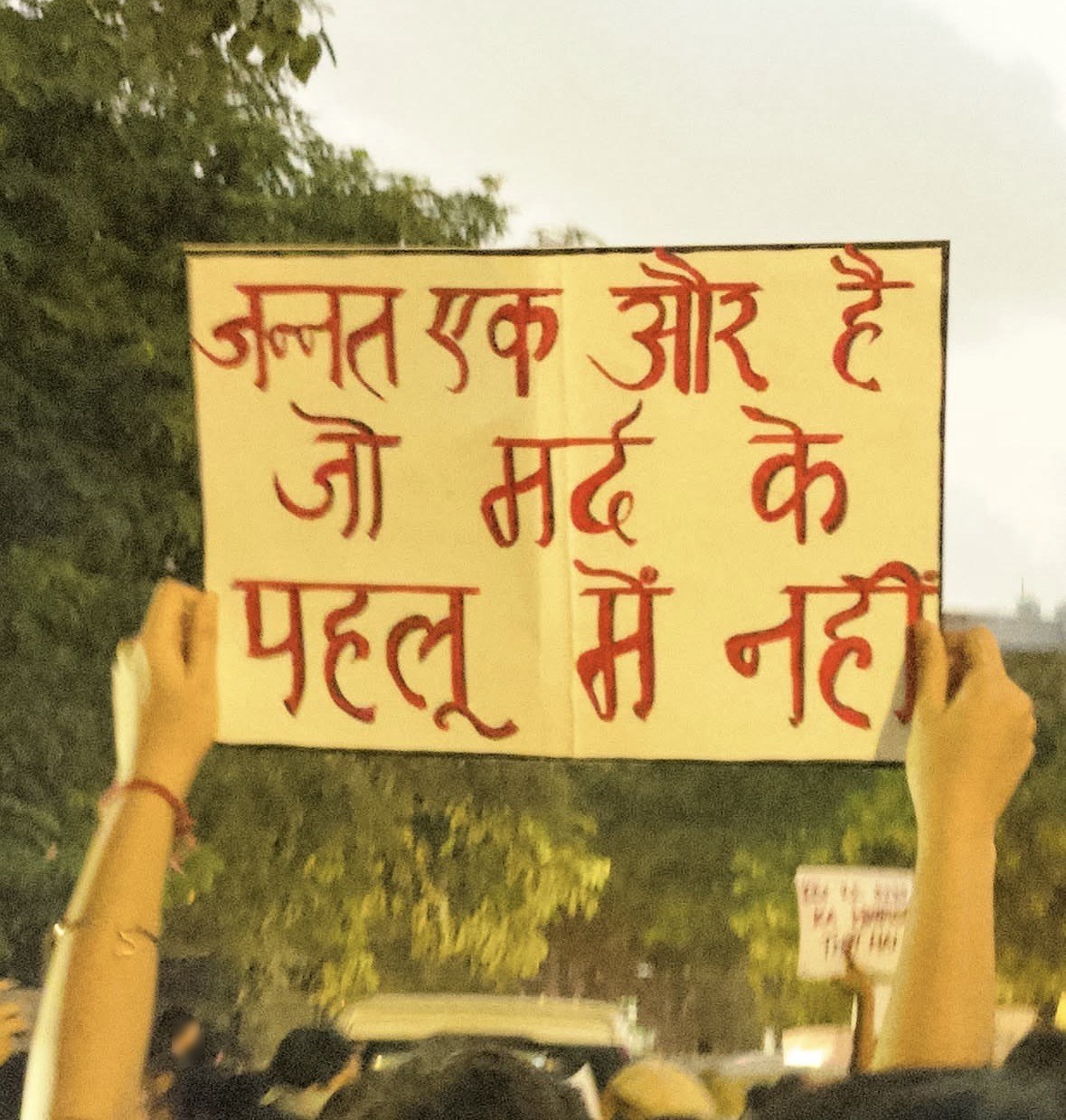 From The LSR and Delhi University women's safety protests, photographed at Delhi. In the Democracy by Design archive.