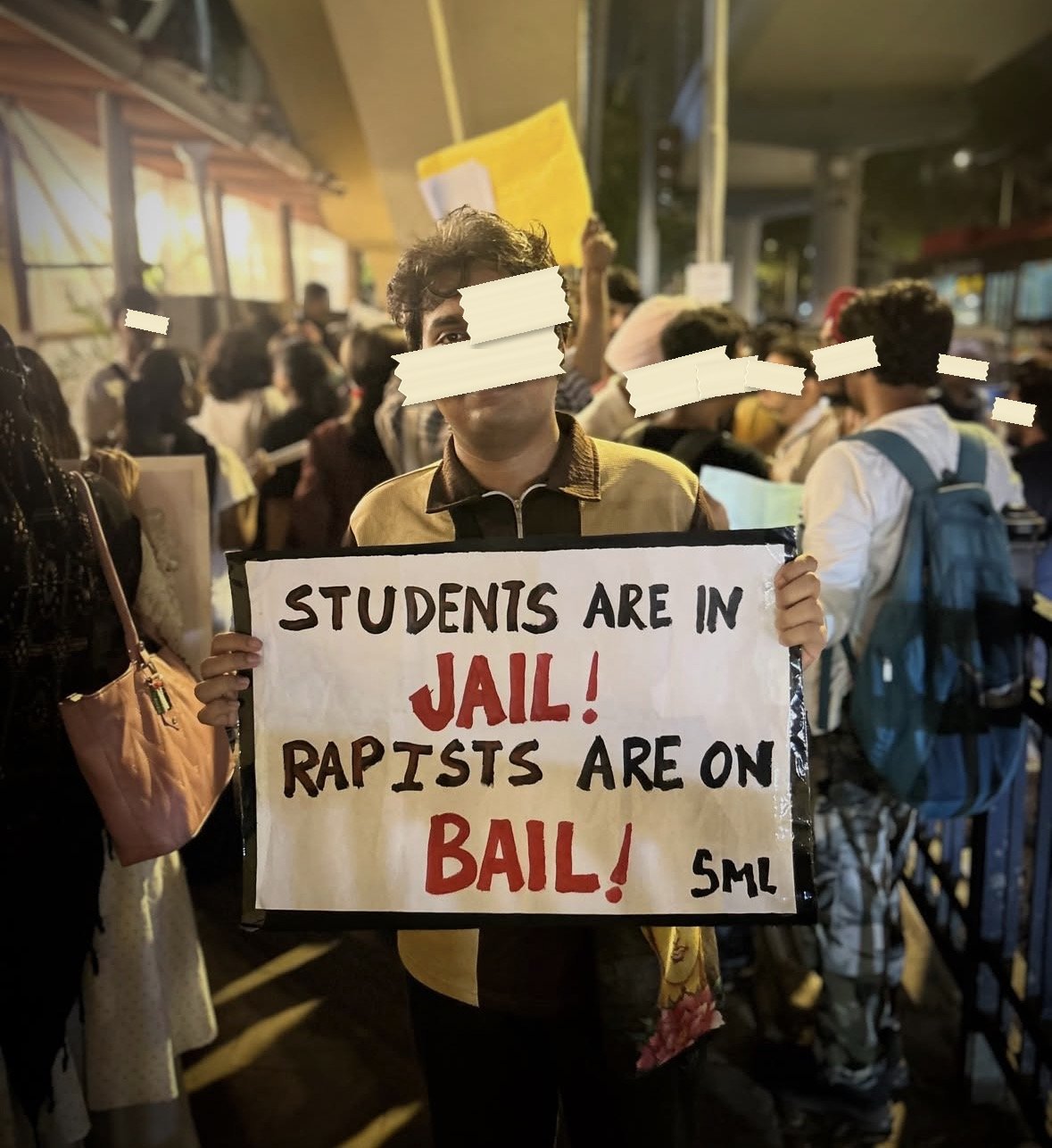 From The LSR and Delhi University women's safety protests, photographed at Mumbai - Why Loiter Campaigm. In the Democracy by Design archive.