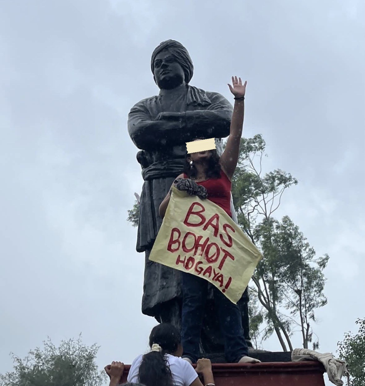 From The LSR and Delhi University women's safety protests, photographed at Delhi. In the Democracy by Design archive.