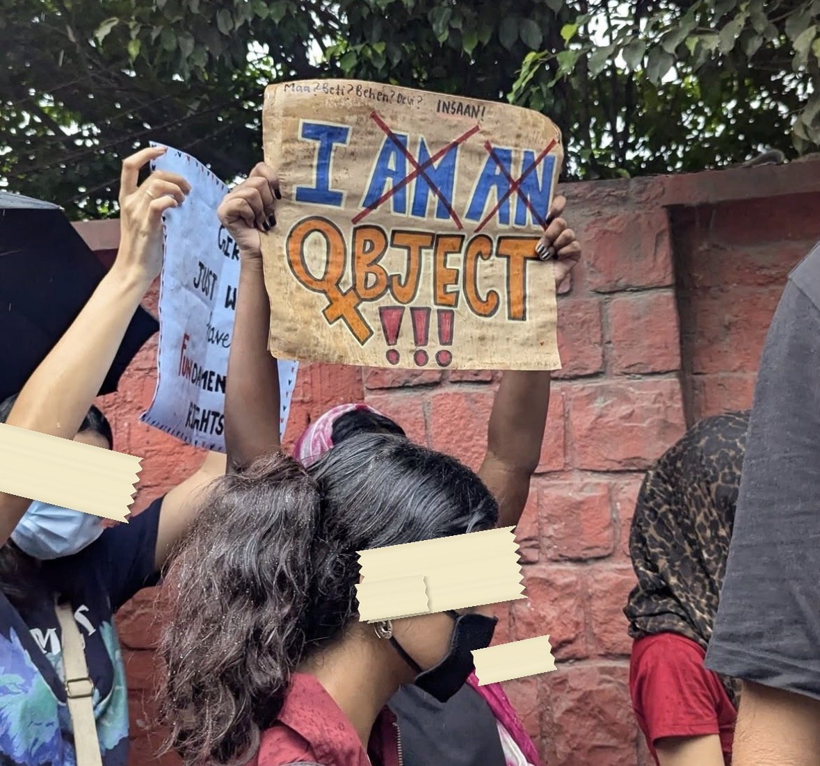 From The LSR and Delhi University women's safety protests, photographed at Delhi. In the Democracy by Design archive.