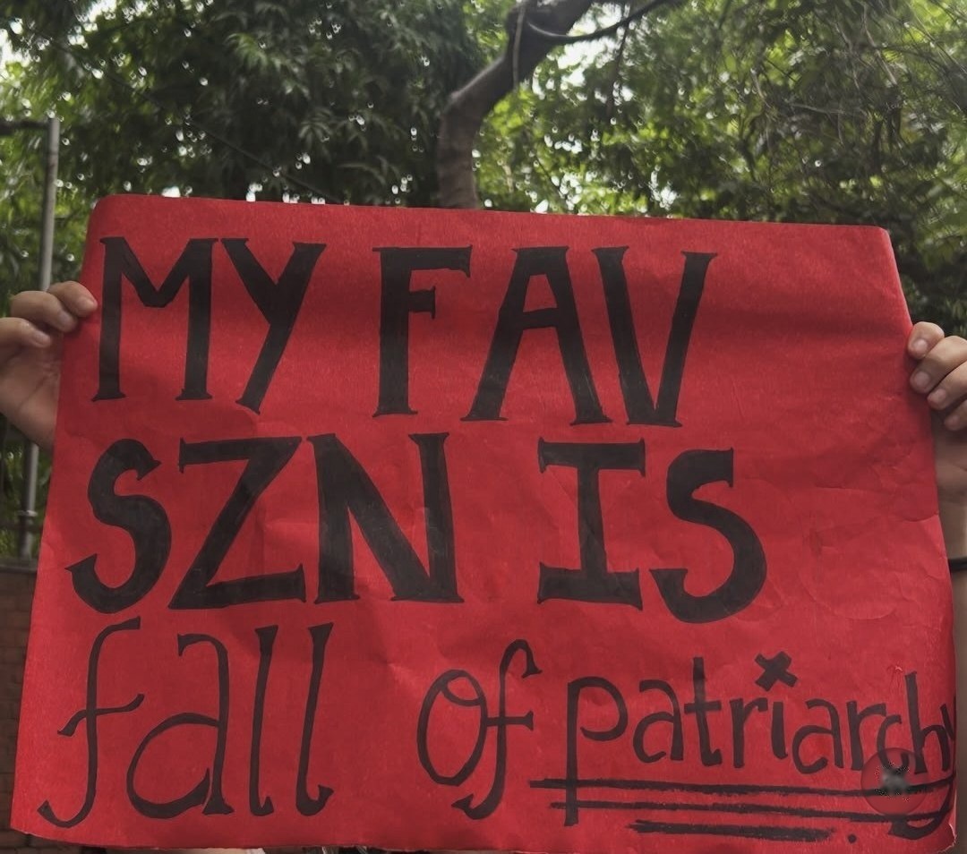 From The LSR and Delhi University women's safety protests, photographed at Delhi. In the Democracy by Design archive.