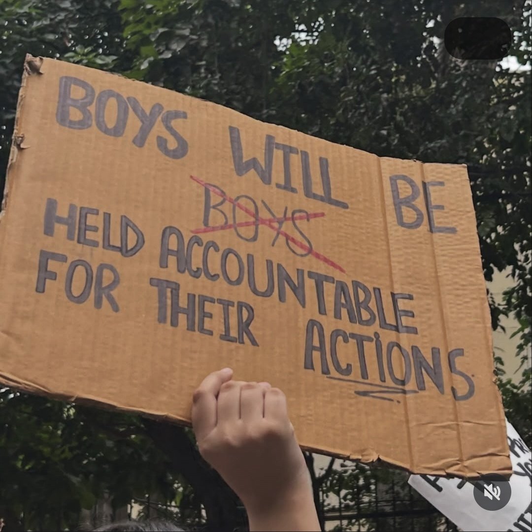 From The LSR and Delhi University women's safety protests, photographed at Delhi. In the Democracy by Design archive.