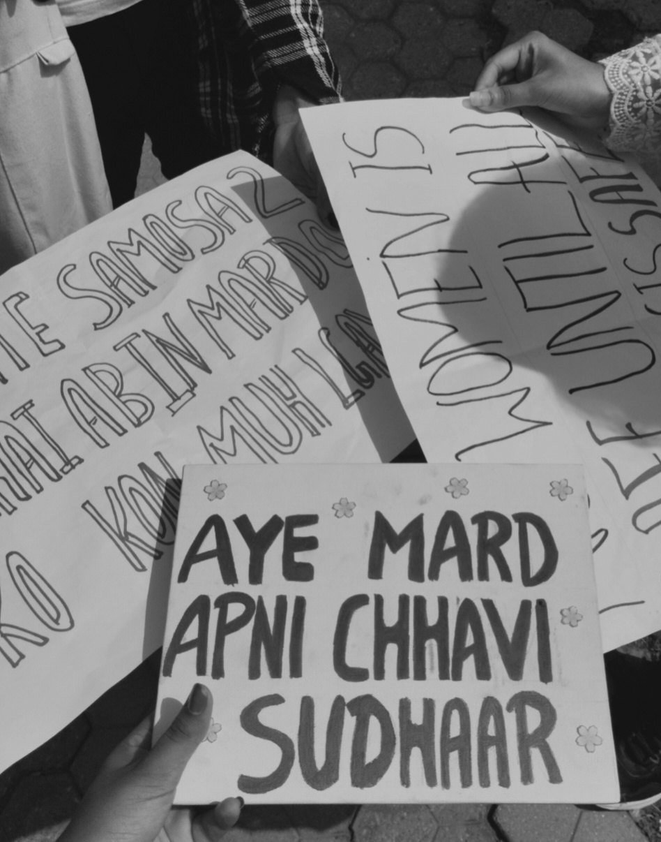 From The LSR and Delhi University women's safety protests, photographed at Delhi. In the Democracy by Design archive.