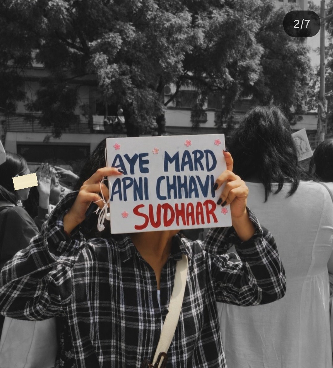 From The LSR and Delhi University women's safety protests, photographed at Delhi. In the Democracy by Design archive.