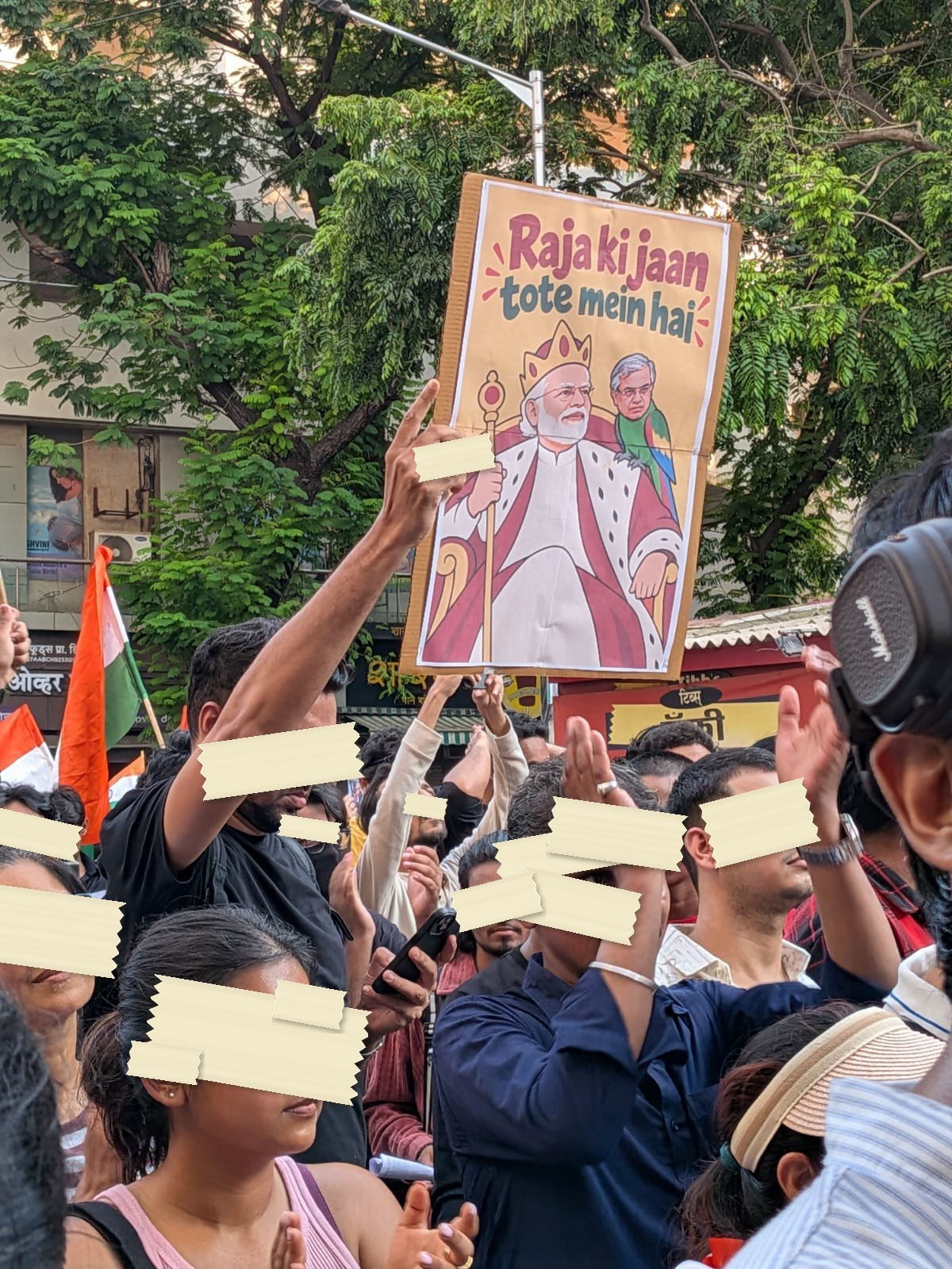 From The Gen Z protests against the Chief Election Commissioner, photographed at Mumbai. In the Democracy by Design archive.