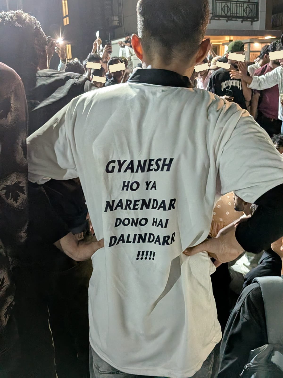 From The Gen Z protests against the Chief Election Commissioner, photographed at Mumbai. In the Democracy by Design archive.