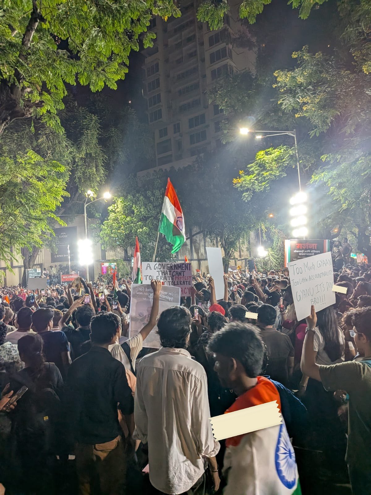 From The Gen Z protests against the Chief Election Commissioner, photographed at Mumbai. In the Democracy by Design archive.