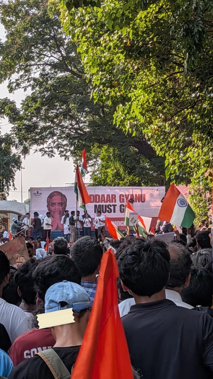 From The Gen Z protests against the Chief Election Commissioner, photographed at Mumbai. In the Democracy by Design archive.