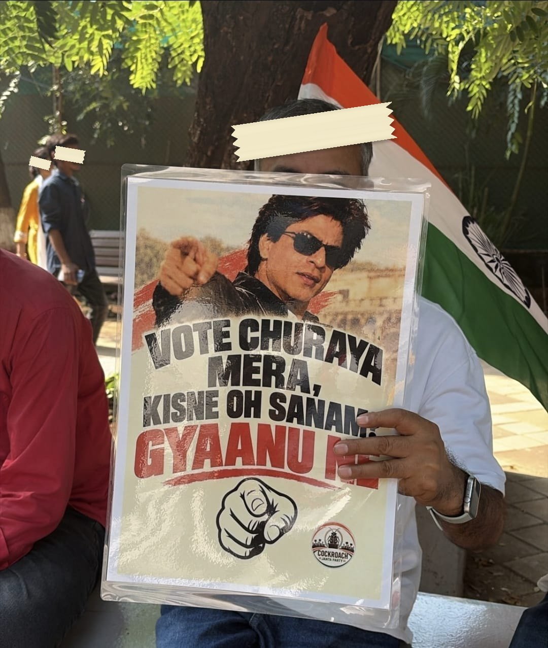 From The Gen Z protests against the Chief Election Commissioner, photographed at Mumbai. In the Democracy by Design archive.
