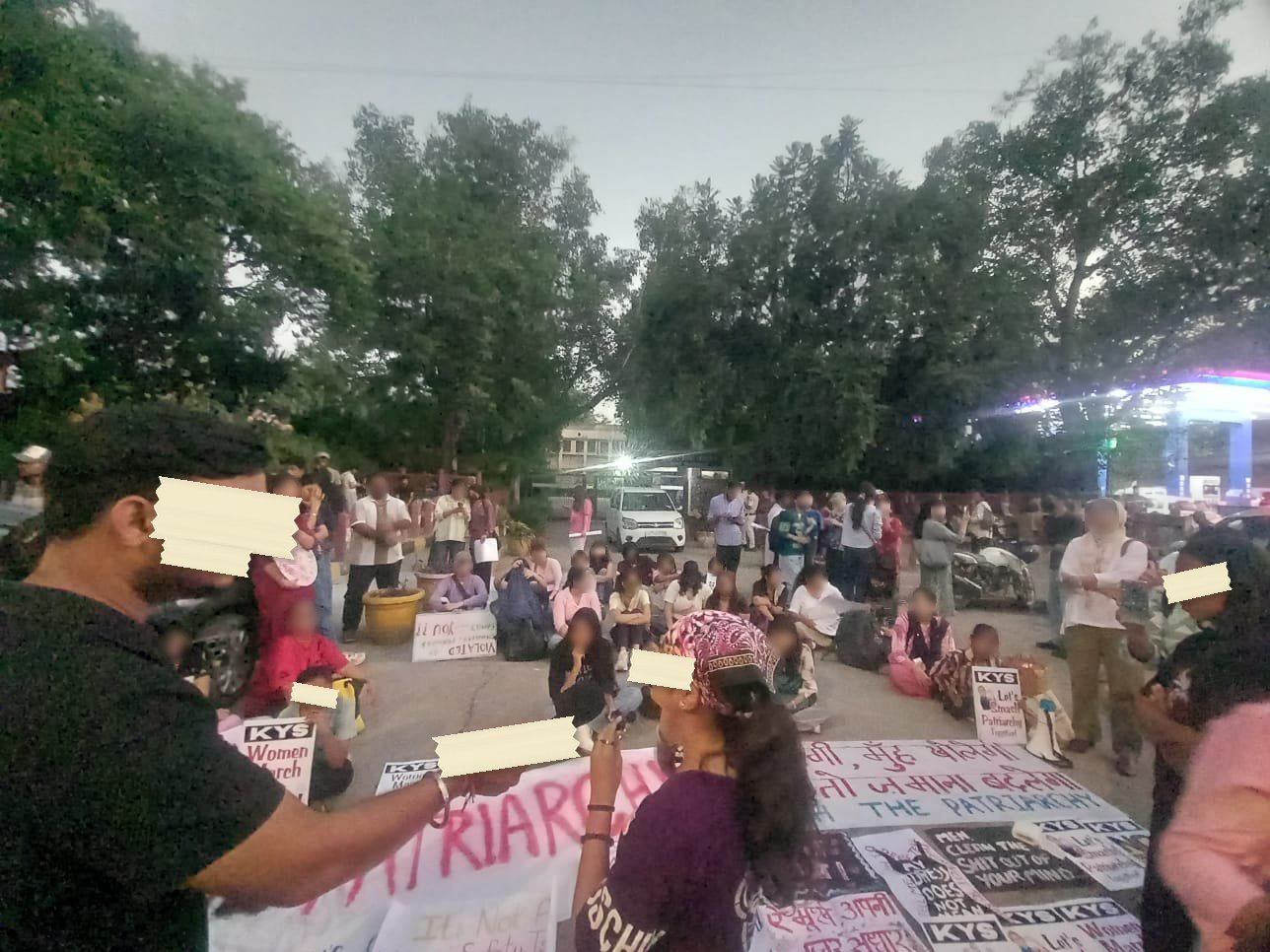 From The LSR and Delhi University women's safety protests, photographed at Delhi. In the Democracy by Design archive.