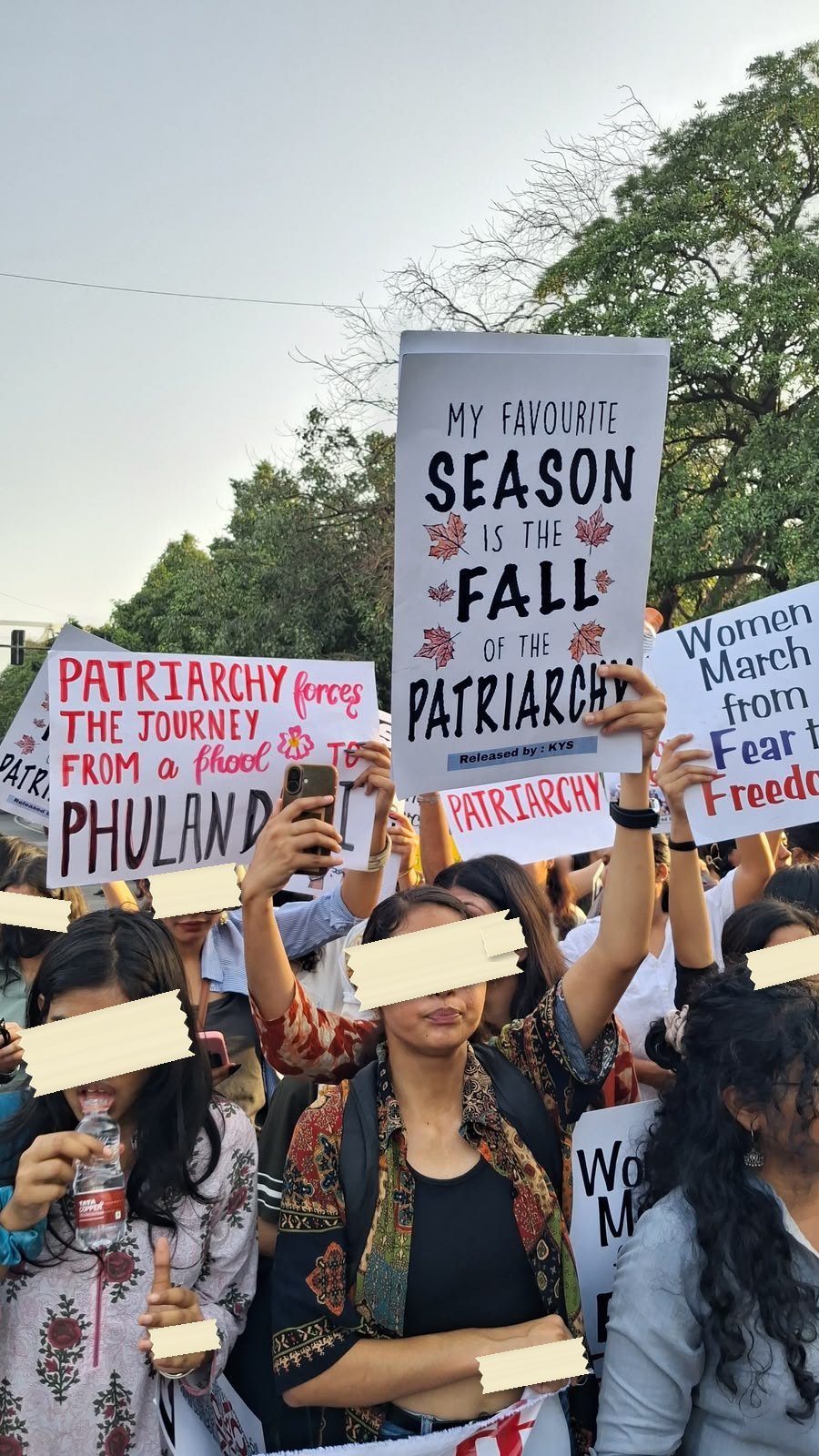 From The LSR and Delhi University women's safety protests, photographed at Delhi. In the Democracy by Design archive.