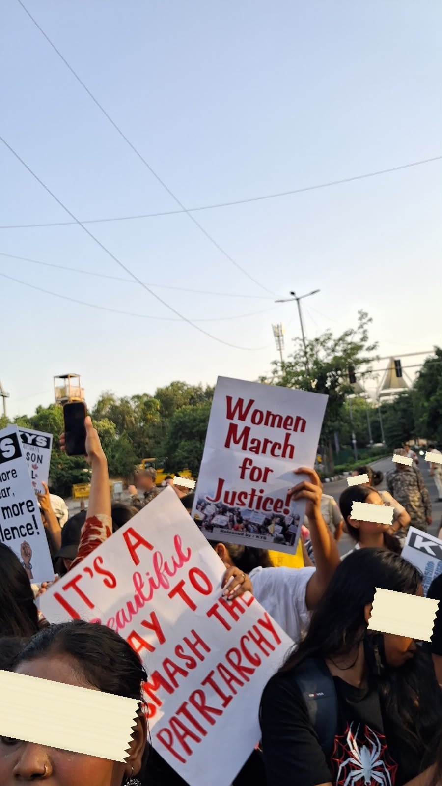 From The LSR and Delhi University women's safety protests, photographed at Delhi. In the Democracy by Design archive.