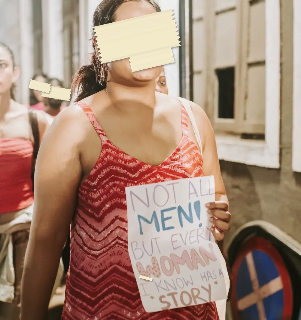 From The LSR and Delhi University women's safety protests, photographed at Goa. In the Democracy by Design archive.