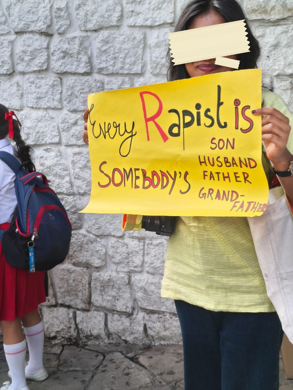 From The LSR and Delhi University women's safety protests, photographed at Don Bosco Square, Shillong. In the Democracy by Design archive.