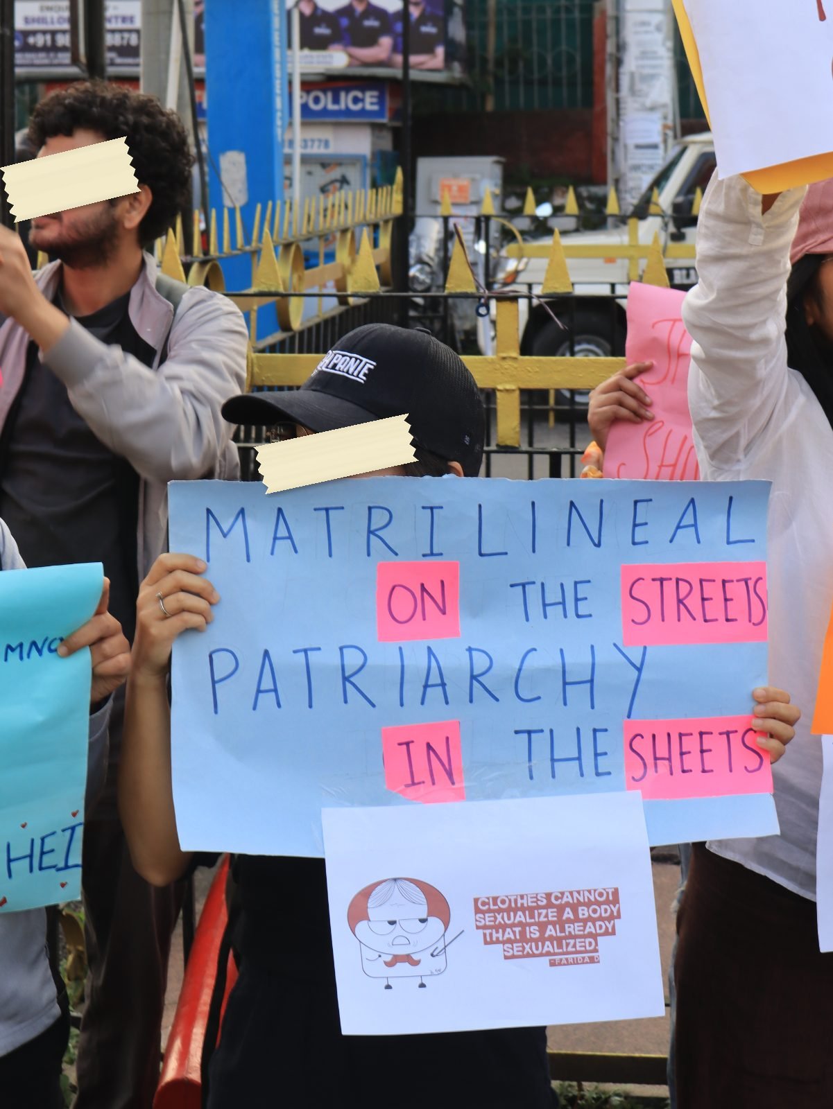 From The LSR and Delhi University women's safety protests, photographed at Don Bosco Square, Shillong. In the Democracy by Design archive.