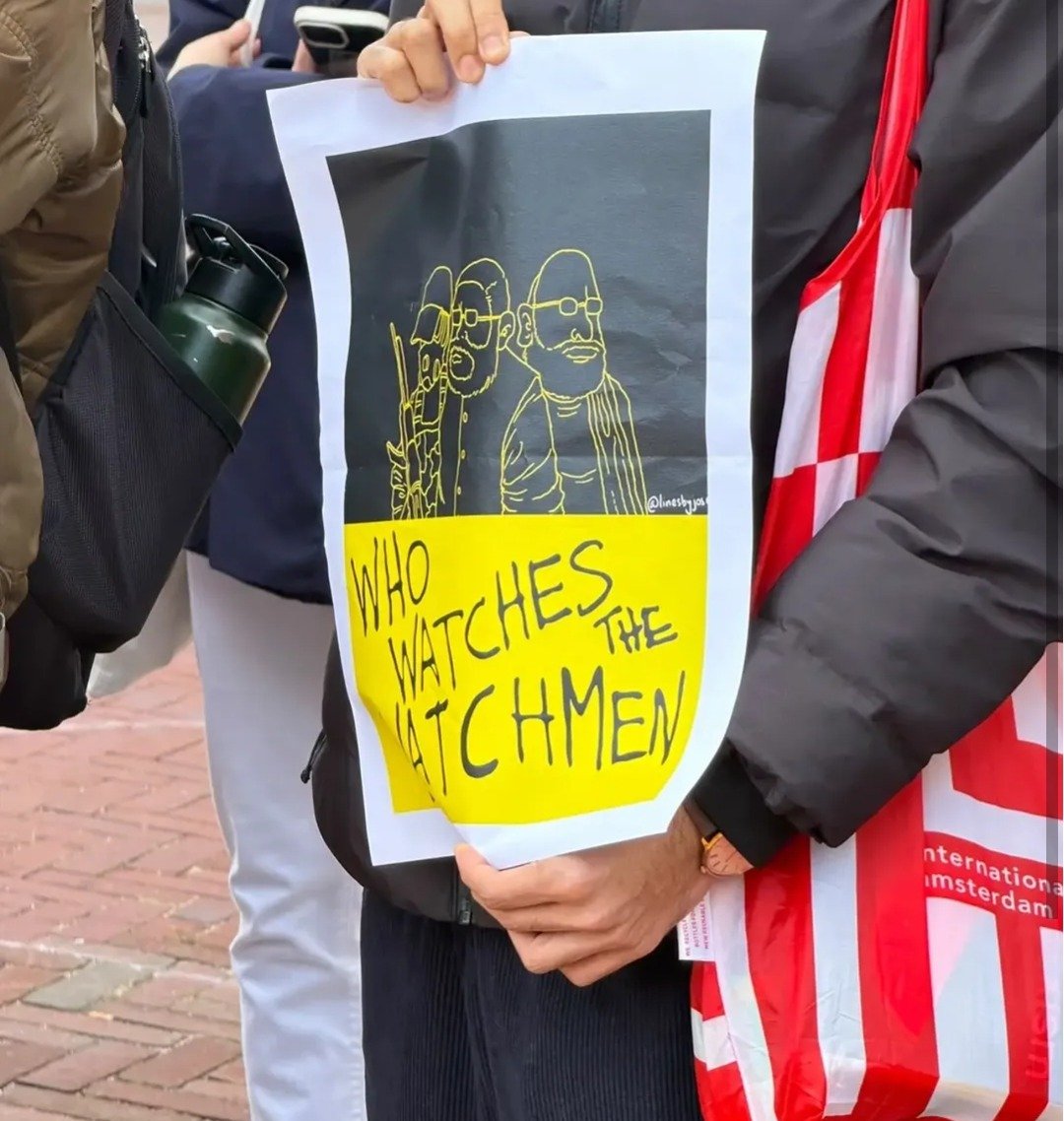 From The SIR and 'vote chori' protests abroad, photographed at The Hague, Netherlands. In the Democracy by Design archive.