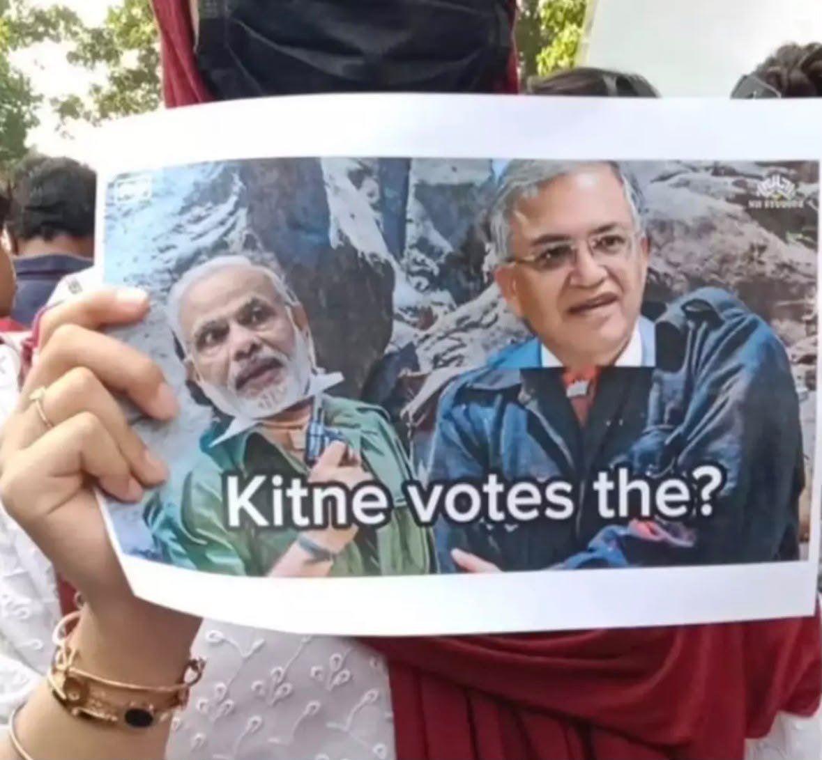 From The Gen Z protests against the Chief Election Commissioner, photographed at Mumbai. In the Democracy by Design archive.