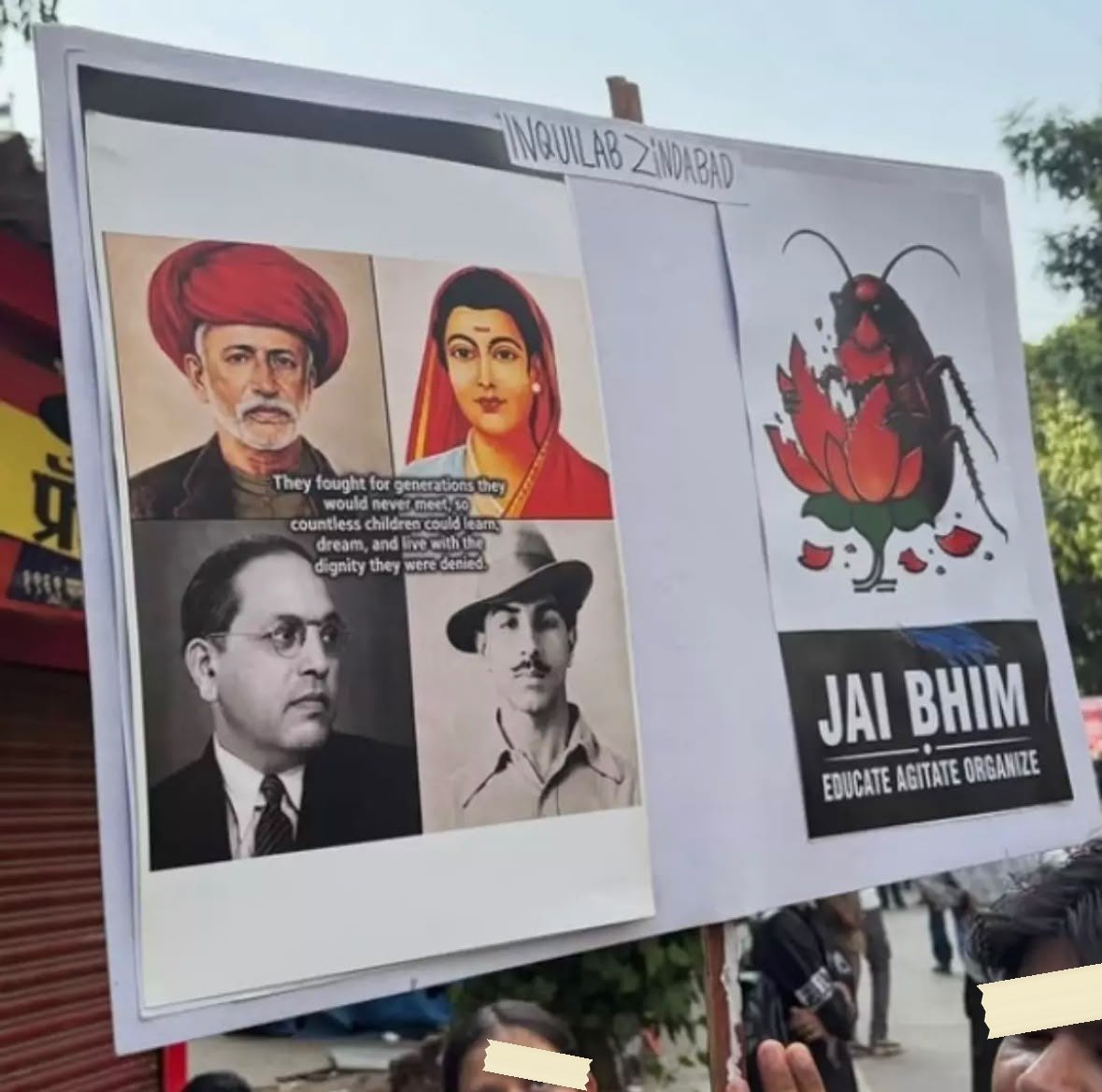 From The Gen Z protests against the Chief Election Commissioner, photographed at Mumbai. In the Democracy by Design archive.