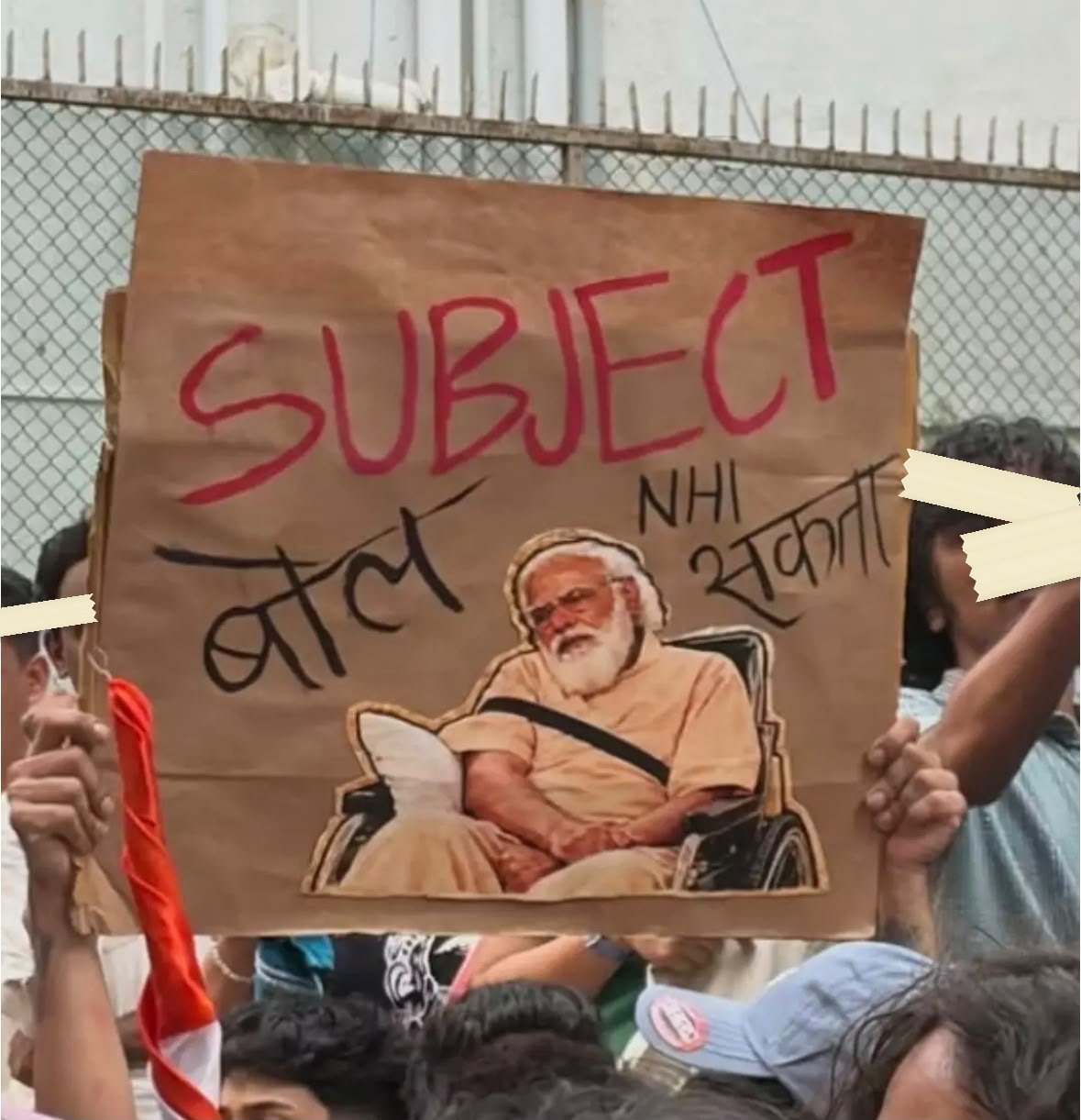 From The Gen Z protests against the Chief Election Commissioner, photographed at Mumbai. In the Democracy by Design archive.